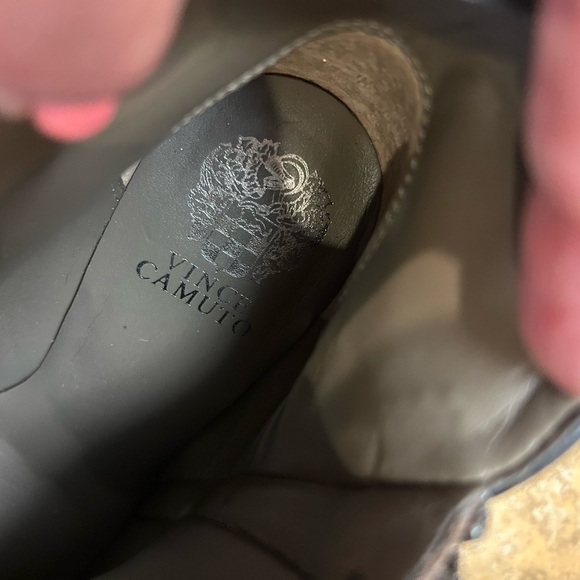 Vince Camuto Jeffers Taupe Suede Ankle Boots - Picture 9 of 10